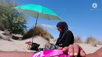 Surprised Muslim At The Beach By Exposing My Genitals!