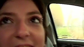 Oral Sex In A Parking Lot With A Motorway Backdrop