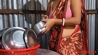 Indian Wife Gets Down And Dirty In The Kitchen