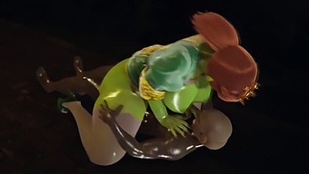 Shrek'S Princess Fiona Enjoys A Creampie From An Orc In 3d